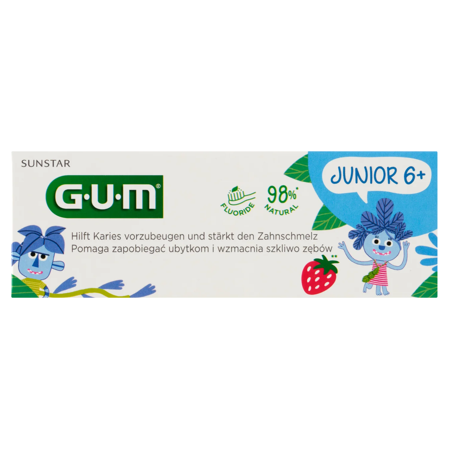 Sunstar Gum Junior pasta do zębów dla dzieci w wieku powyżej 6 lat, 50 ml