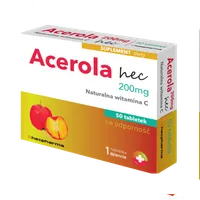 Acerola 200mg Hec, suplement diety, 50 tabletek