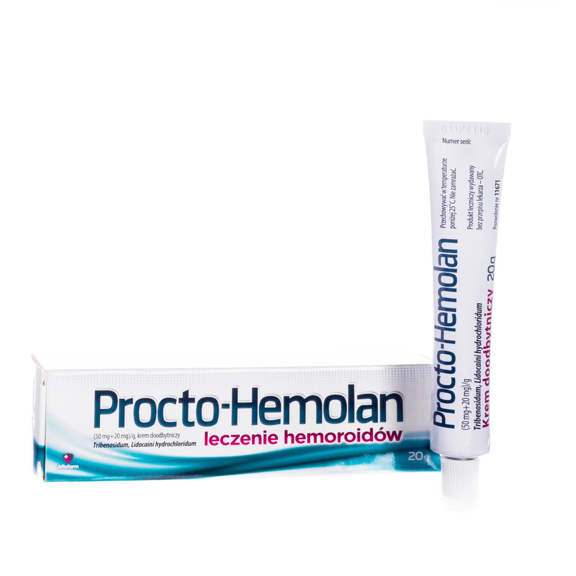Procto-Hemolan 50 mg + 20 mg/g, krem doodbytniczy, 20 g