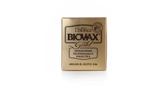 L'biotica Biovax Gold, intensywnie regenerująca maseczka do włosów, 125 ml 