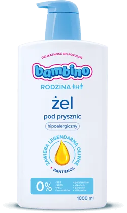 Bambino Rodzina, micelarny żel pod prysznic hiperdelikatny, 1000 ml