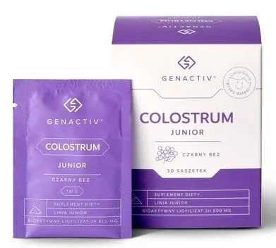 Genactiv Colostrum Junior Czarny Bez 30 saszetek