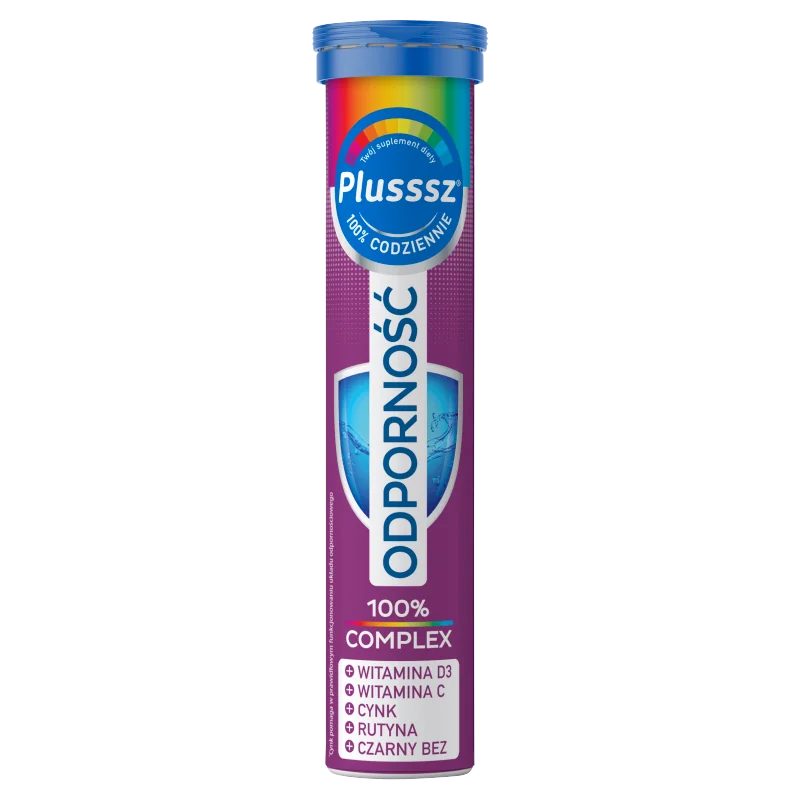 Plusssz Odporność 100% Complex suplement diety, 20 tabletek musujących