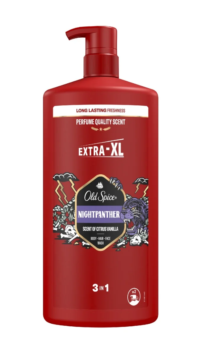Old Spice Night Panther żel pod prysznic i szampon 3w1, 1000 ml