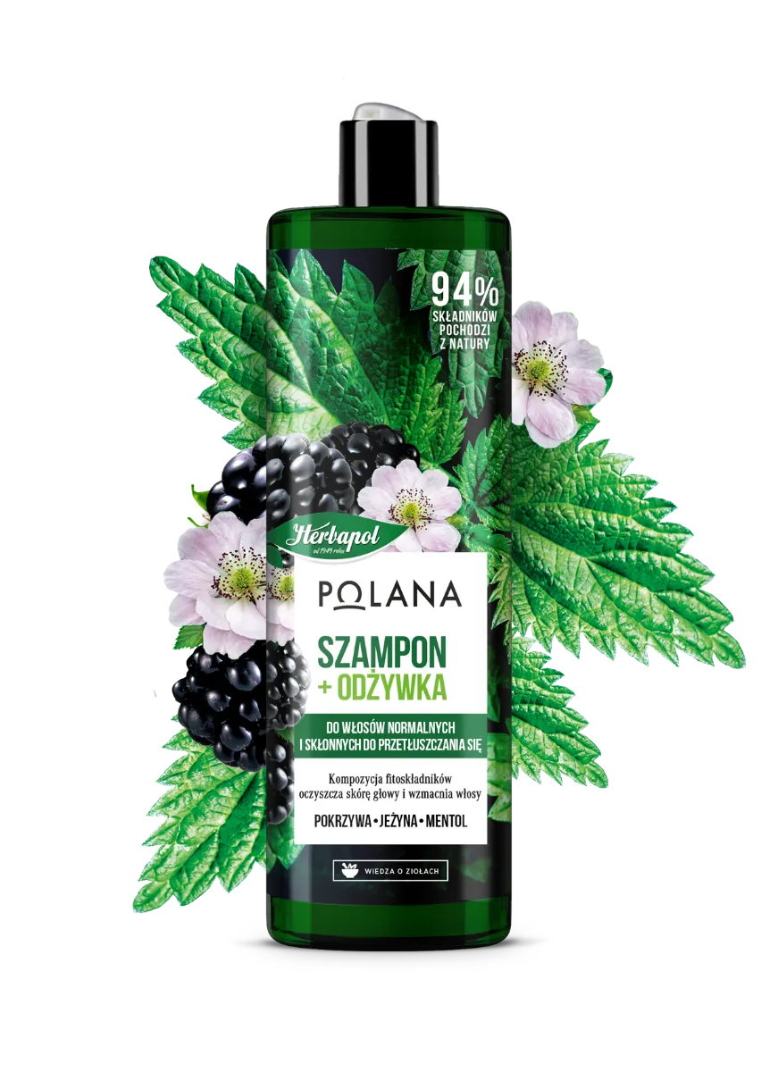 Herbapol Polana szampon & odżywka do włosów normalnych i skłonnych do przetłuszczania, 400 ml