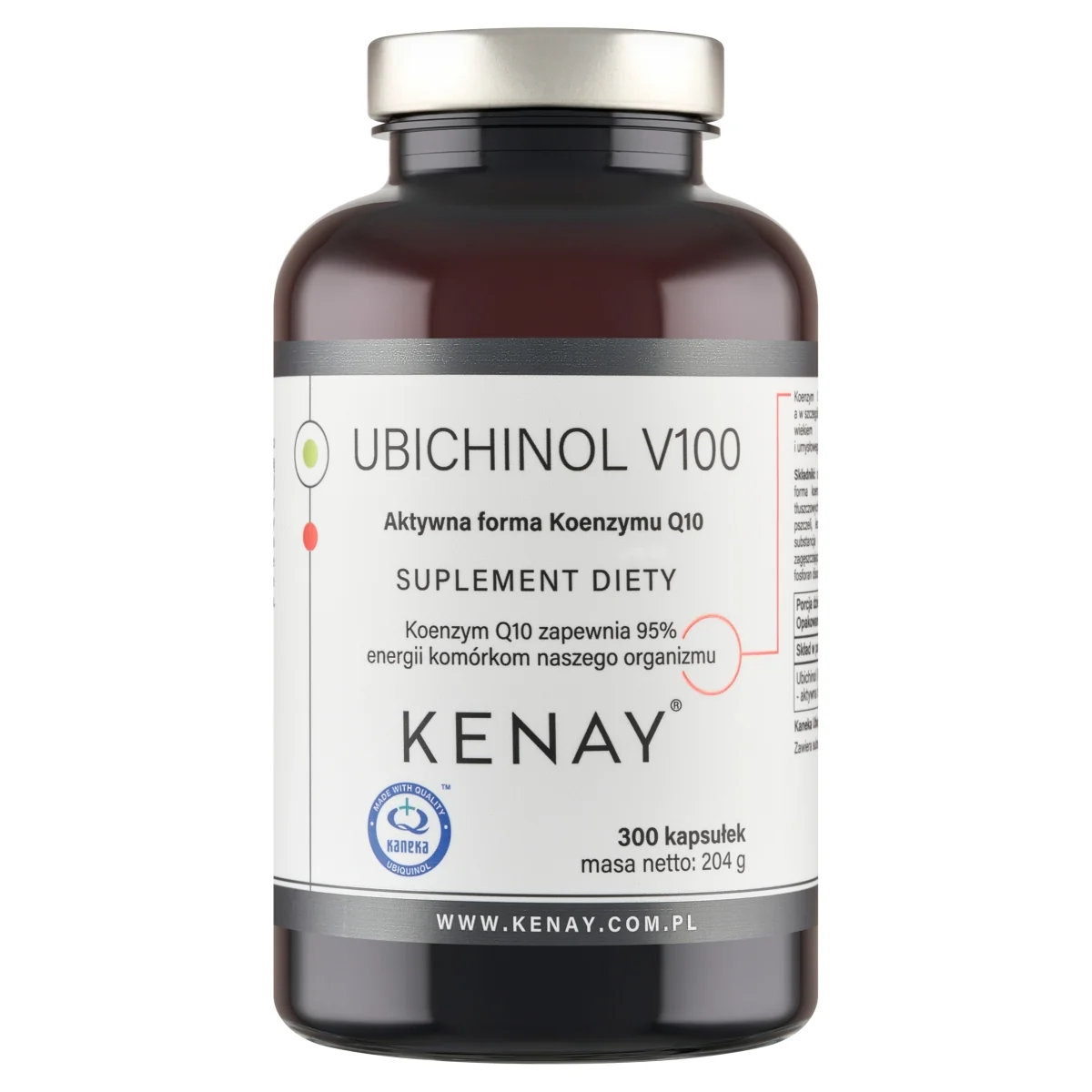 Ubichinol Koenzym Q10 100mg suplement diety, 300 kapsułek