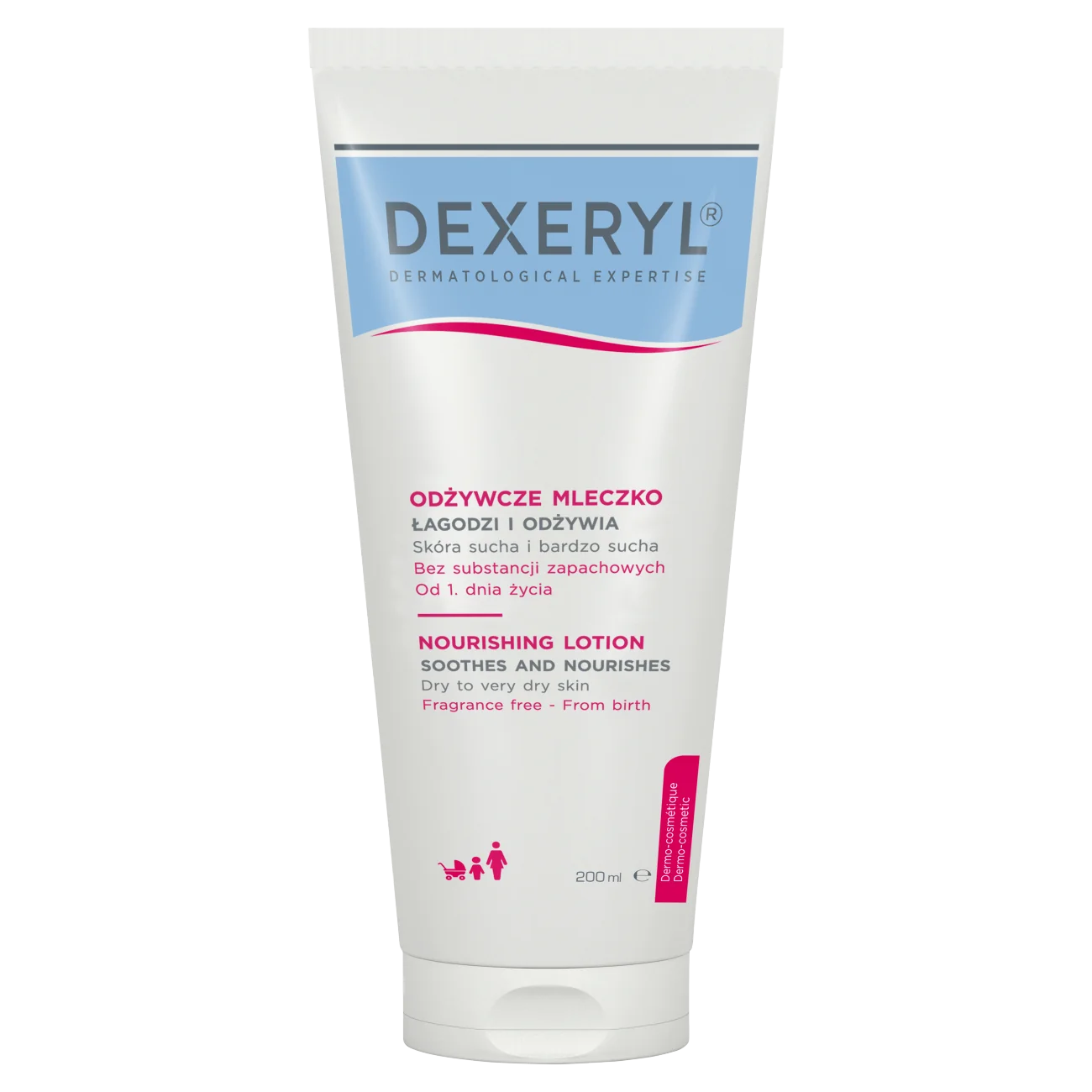 Dexeryl odżywcze mleczko do skóry suchej i wrażliwej, 200 ml
