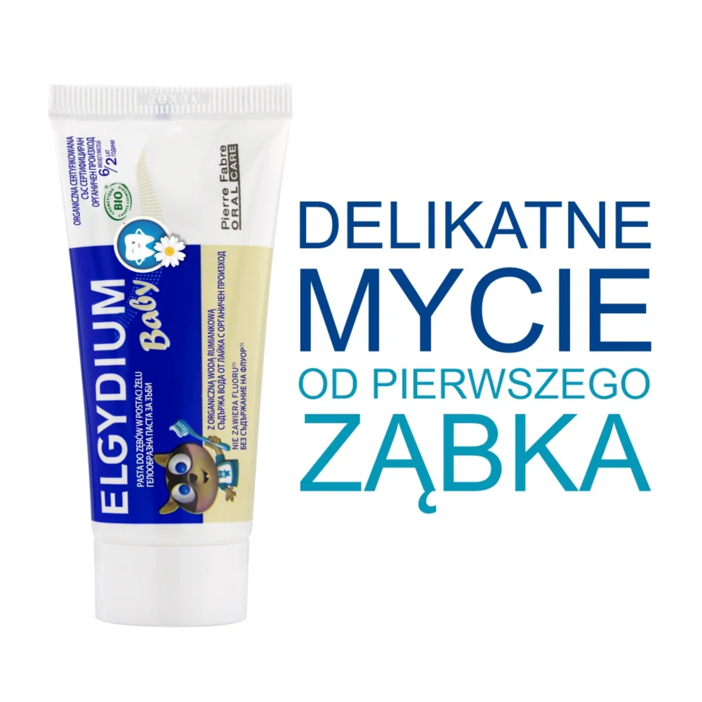 Elgydium Baby pasta do zębów w żelu dla dzieci 6 m+, 30 ml