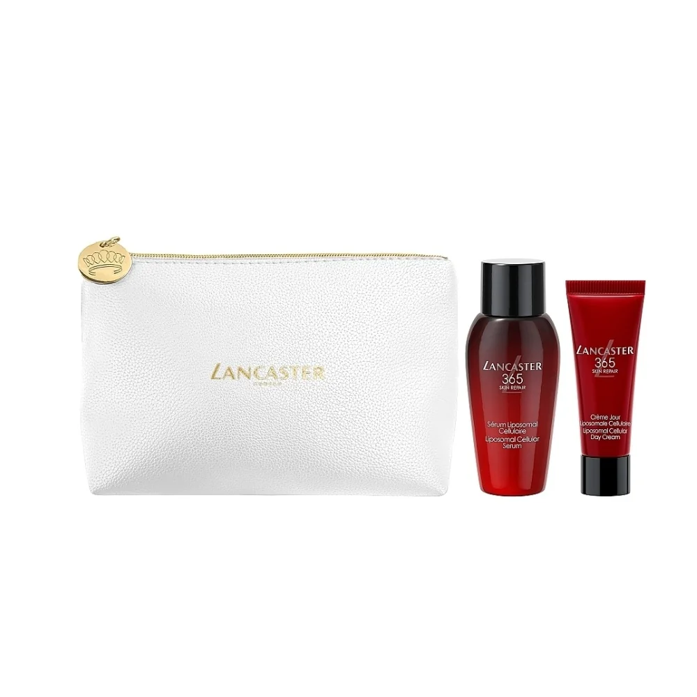 Lancaster 365 Skin Repair Zestaw serum komórkowe, 10ml + lekki krem komórkowy na dzień, 7ml + saszetka
