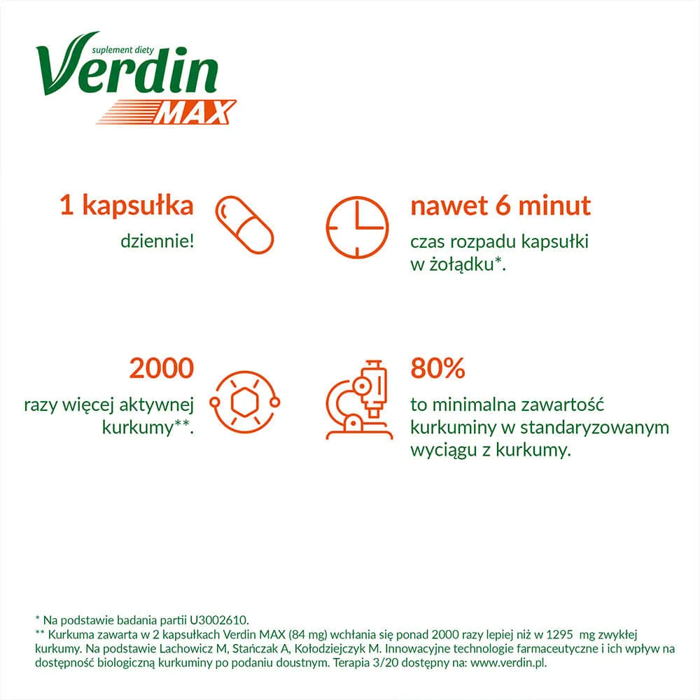 Verdin Max, suplement diety, 15 kapsułek 