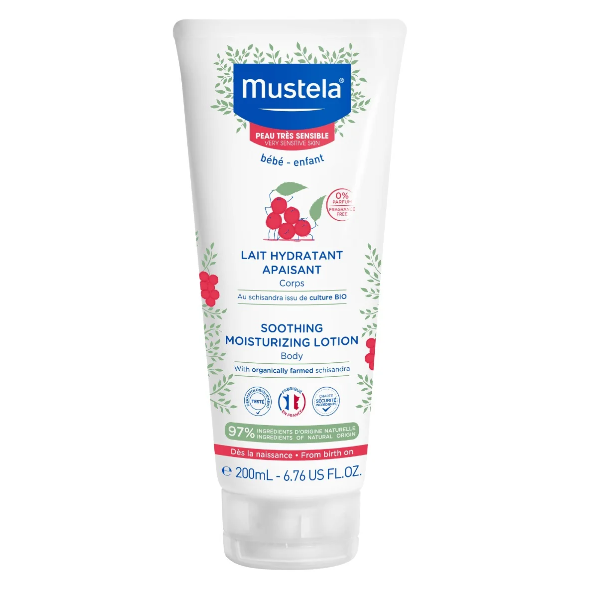 Mustela mleczko łagodzące nawilżające, 200 ml