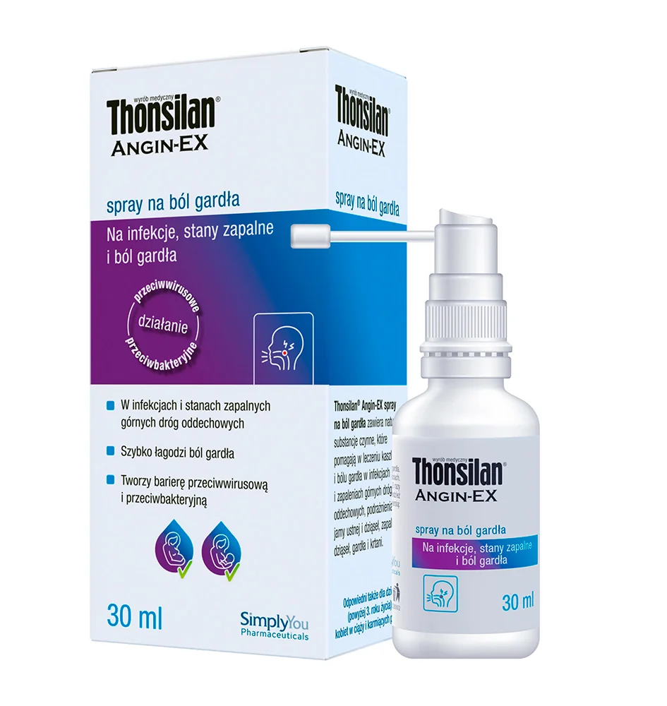 Thonsilan Angin-EX spray na ból gardła, 30 ml