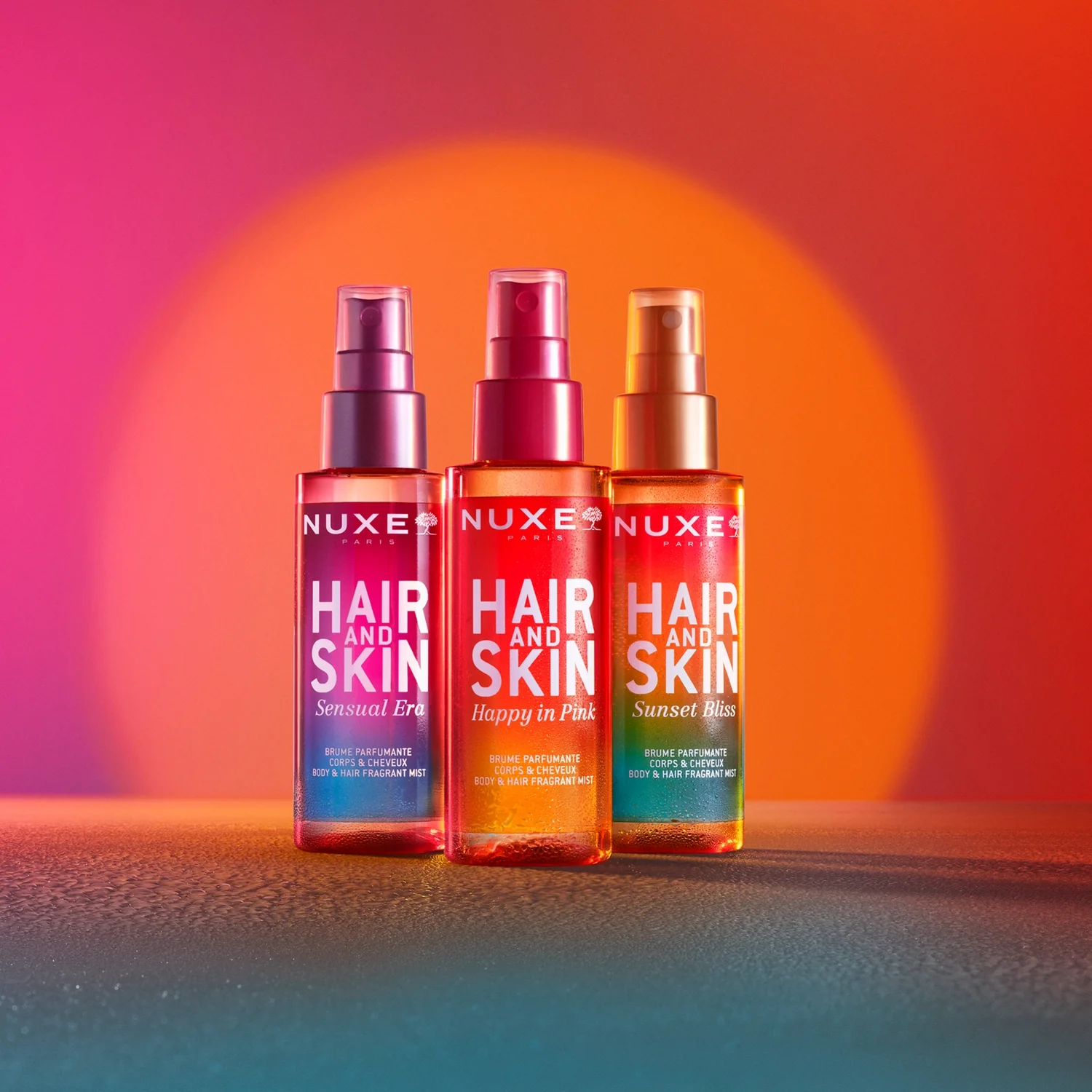 Nuxe Hair & Skin nawilżająca mgiełka do ciała i włosów Sunset Bliss, 100 ml