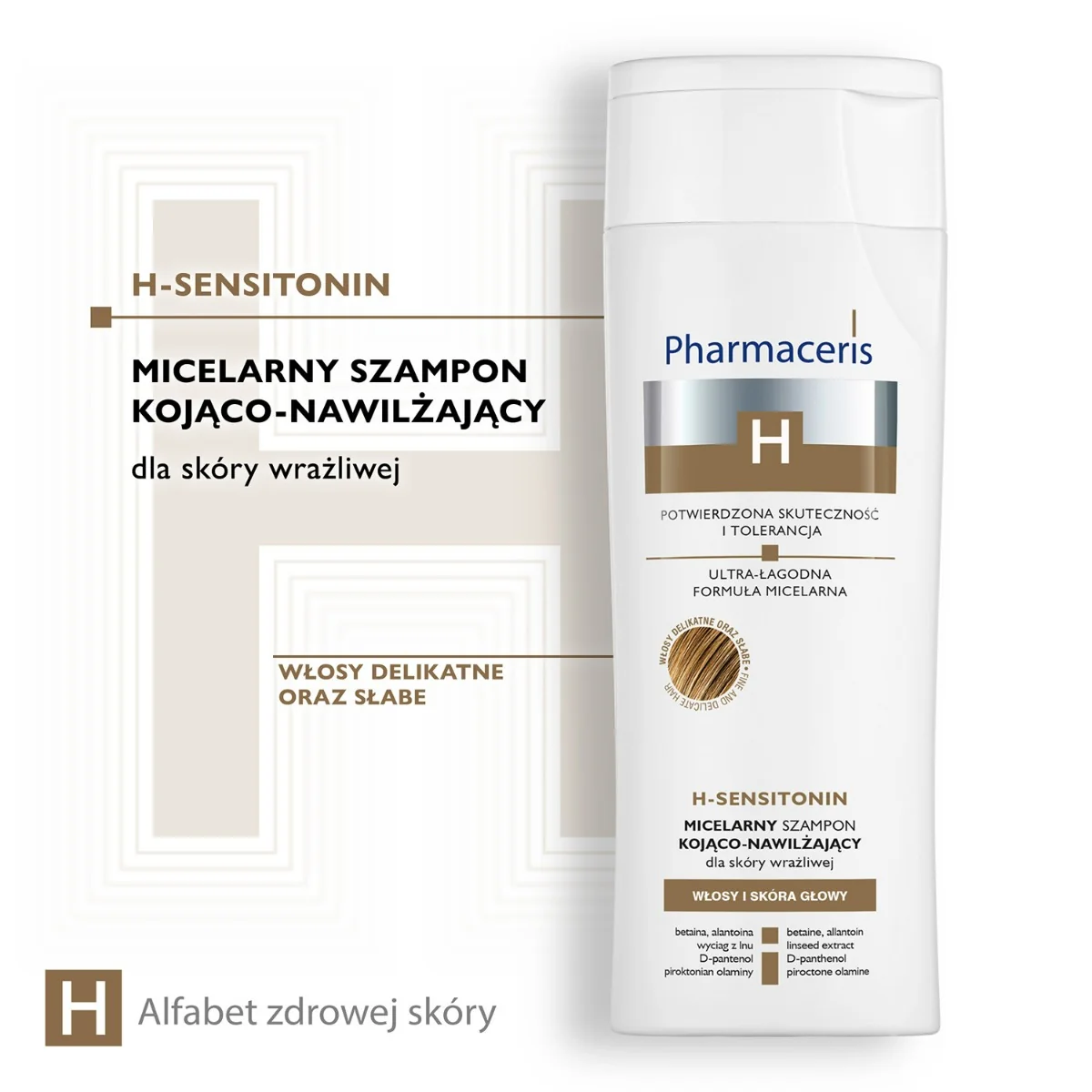 Pharmaceris H Sensitonin micelarny szampon kojąco-nawilżający, 250 ml