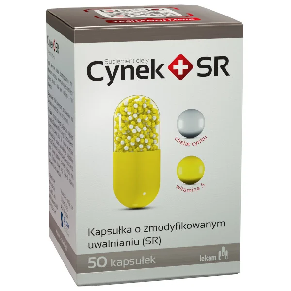 Cynek+SR suplement diety, 50 kapsułek