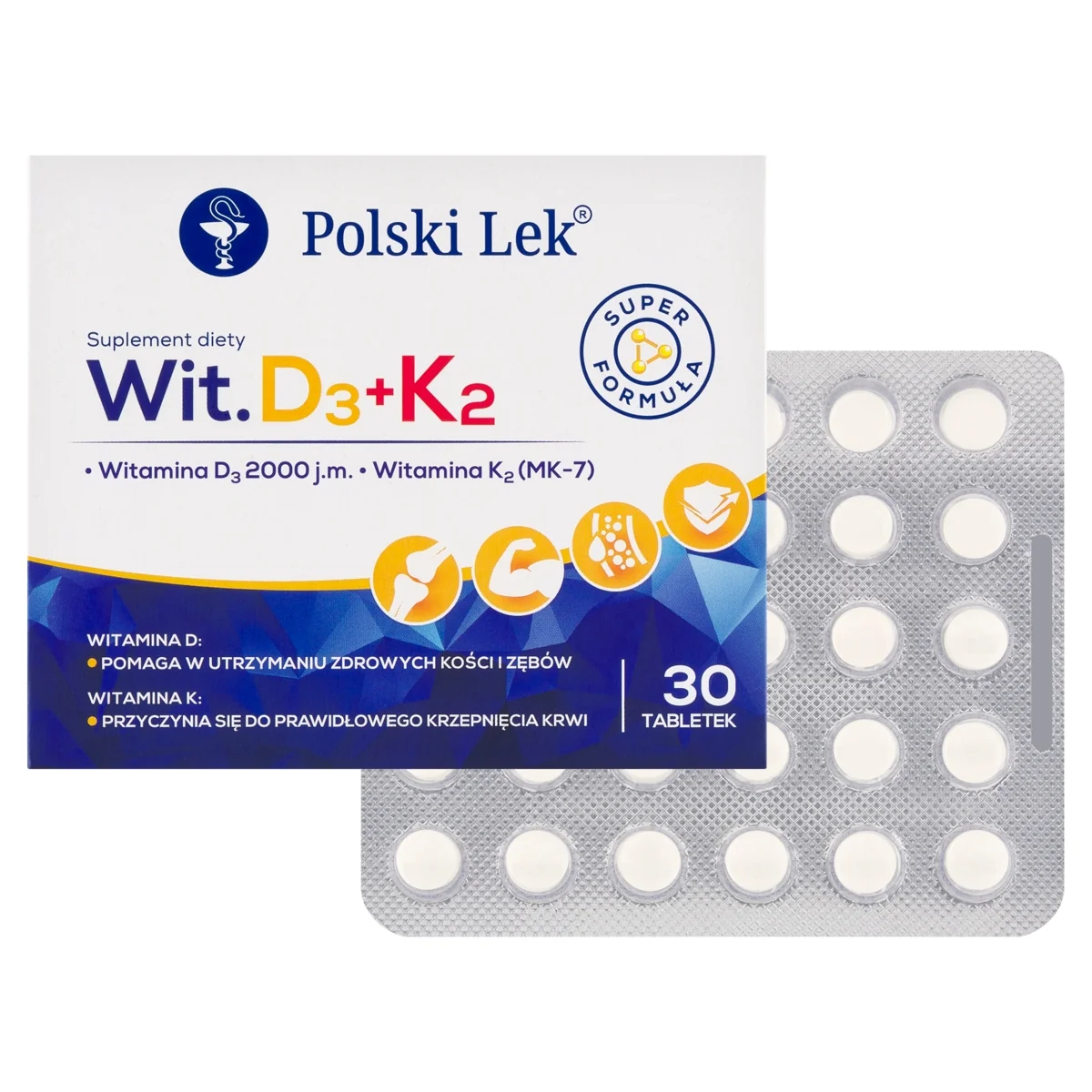 Sundovit D3+K2 30 tabletek