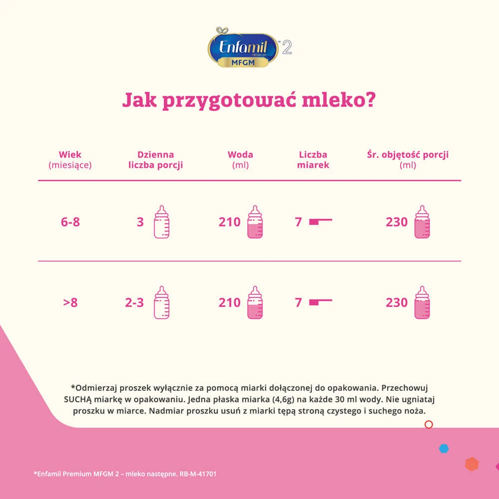 Enfamil Premium MFGM 2, mleko następne od 6 miesiąca, 800 g