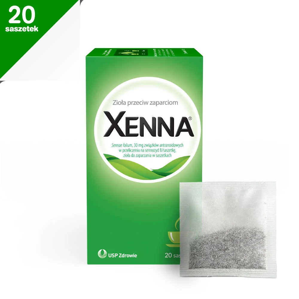 Xenna zioła na zaparcia, 20 saszetek