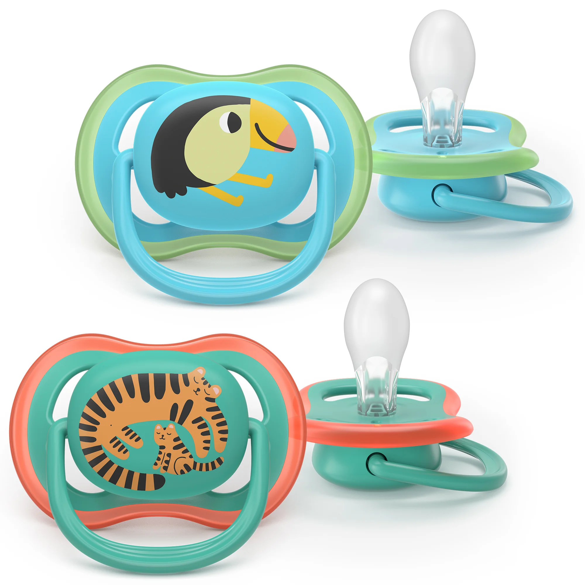 Philips Avent Ultra Air ortodontyczny smoczek uspokajający 6-18 m, 2 sztuki