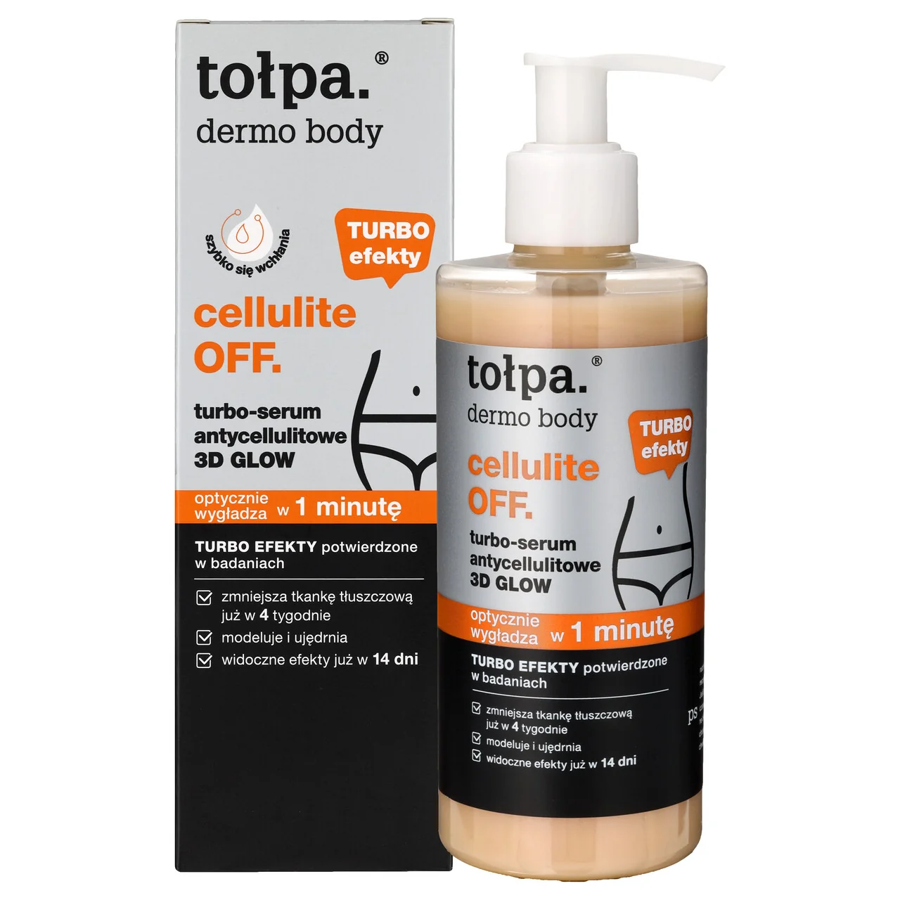 Tołpa Dermo Body Cellulite OFF turbo serum antycellulitowe 3D Glow, 250 ml