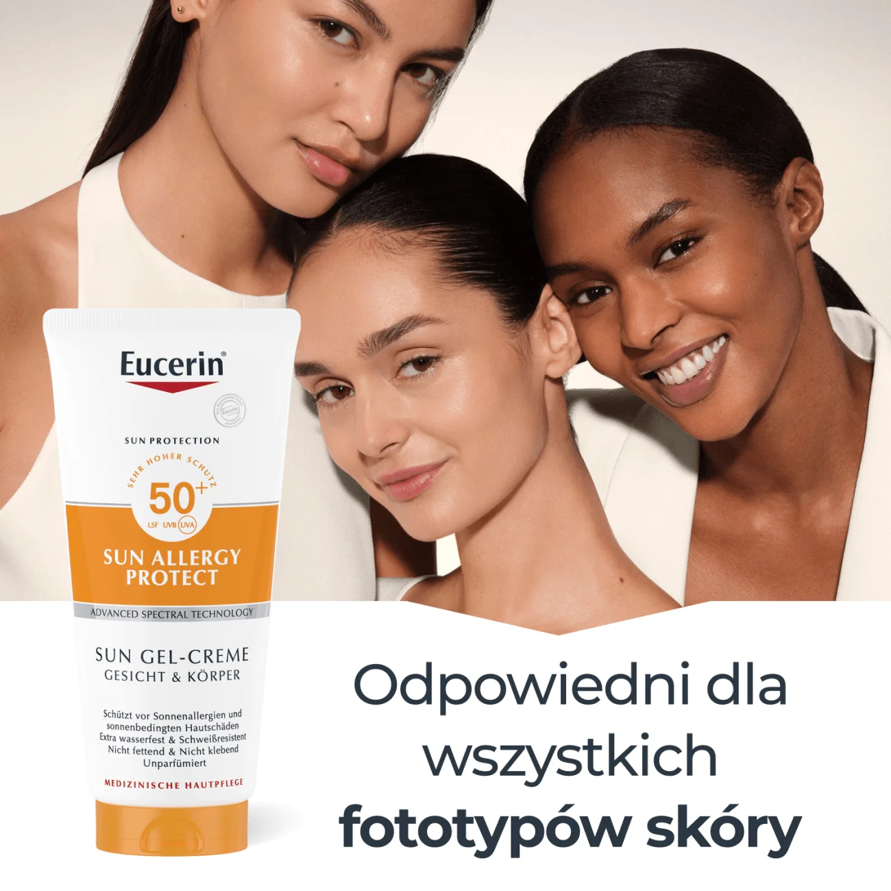 Eucerin Sun Allergy Protect żel-krem ochronny, do twarzy i ciała, 200 ml