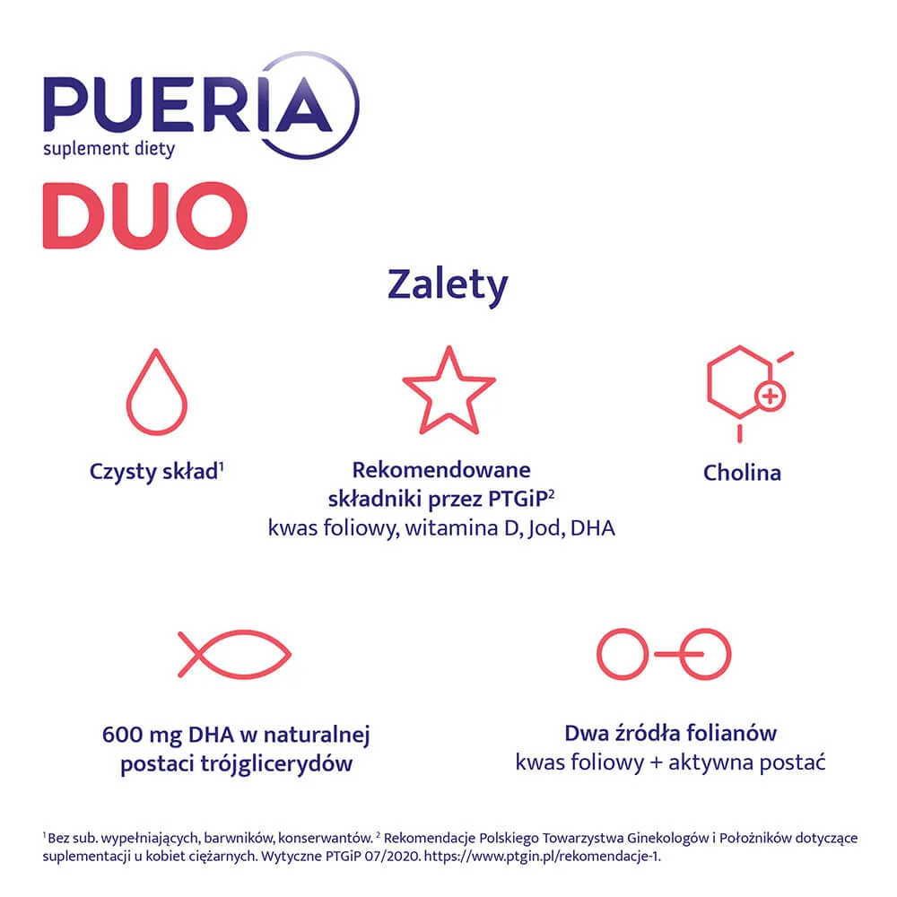 Pueria Duo suplement diety, 90 kapsułek