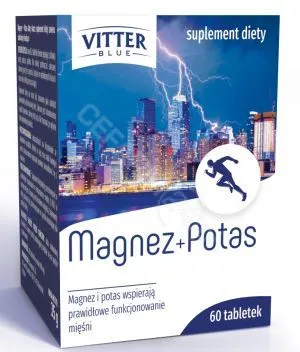 Magnez + Potas Vitter Blue, suplement diety, 60 tabletek