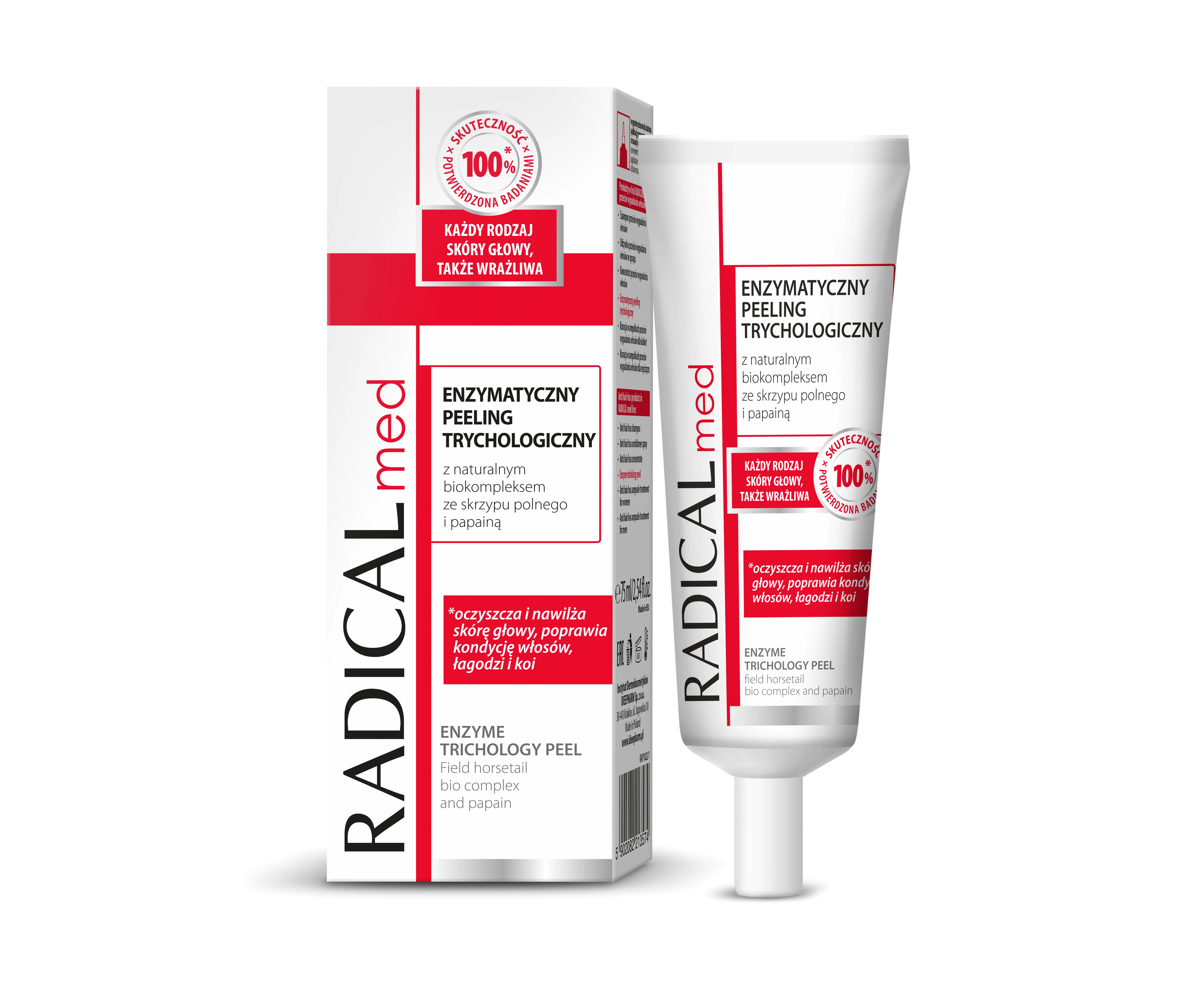 Radical Med. Enzymatyczny peeling trychologiczny, 75ml