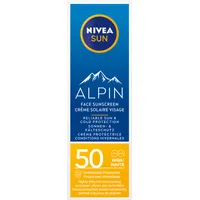 Nivea Sun Alpin Face Sunscreen krem do twarzy z wysoką ochroną SPF 50, 50 ml