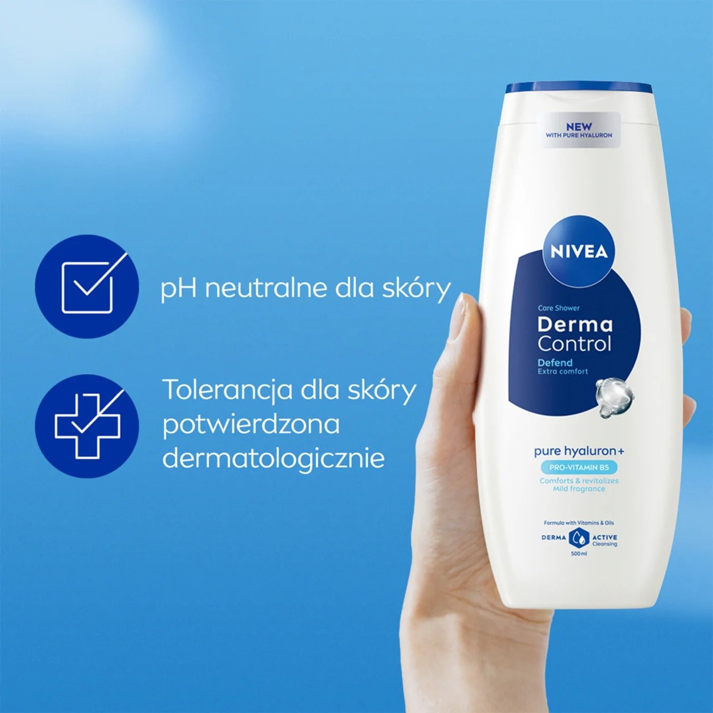 Nivea Derma Control Defend żel pod prysznic, 500 ml