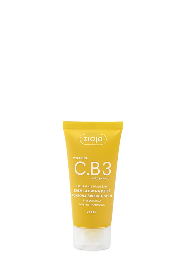 Ziaja Witamina C.B3 niacynamid krem glow na dzień ochrona średnia SPF15, 50 ml