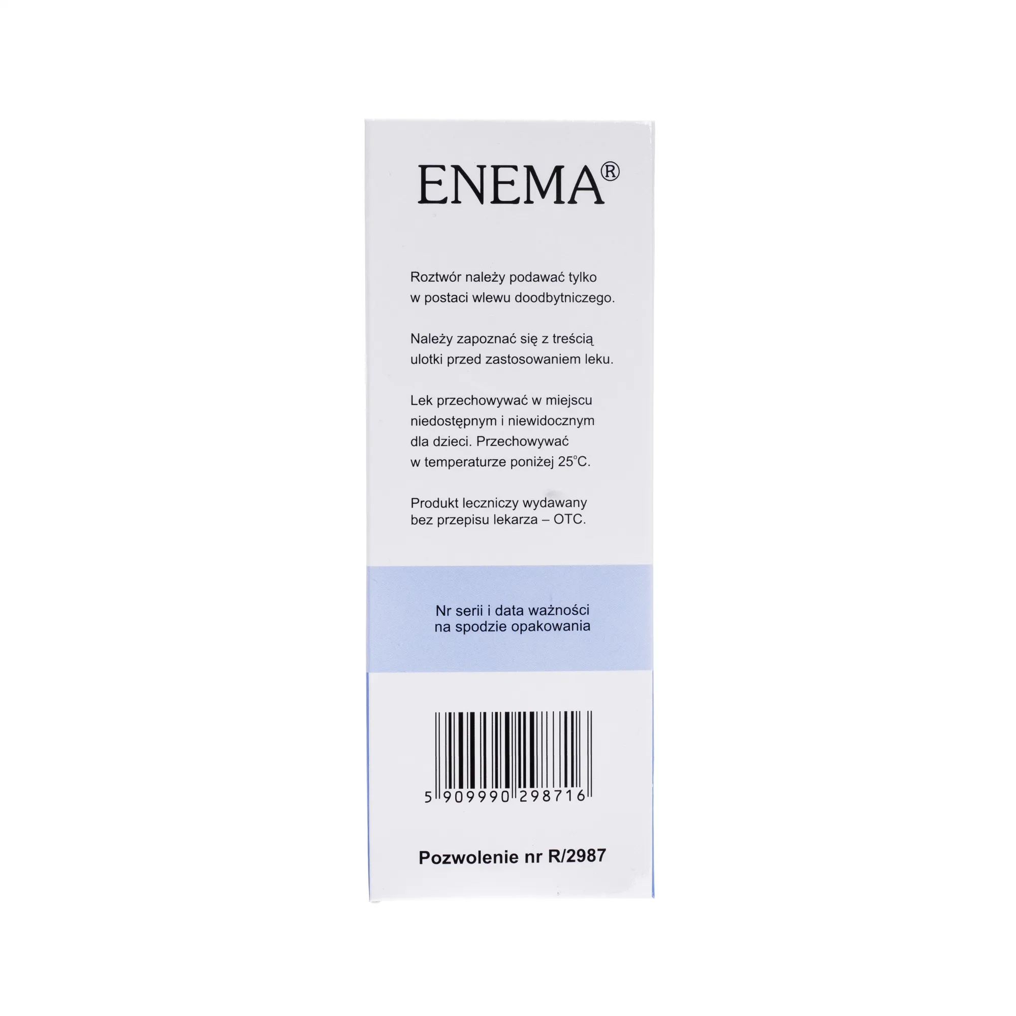 Enema, roztwór doodbytniczy, 150 ml 