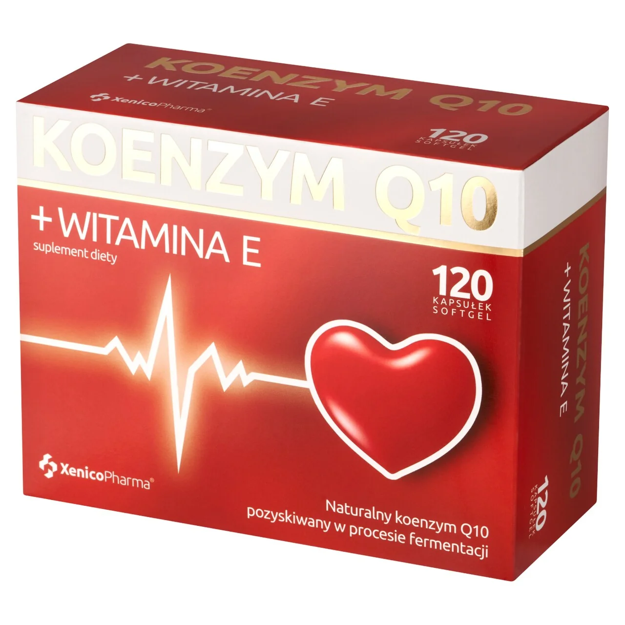 Xenico Pharma koenzym Q10 + witamina E, 120 kapsułek