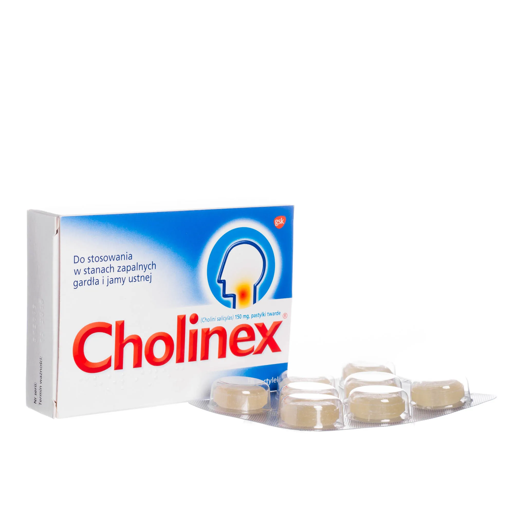 Cholinex ( Cholini salicylas ) 150 mg, 16 pastylek twardych