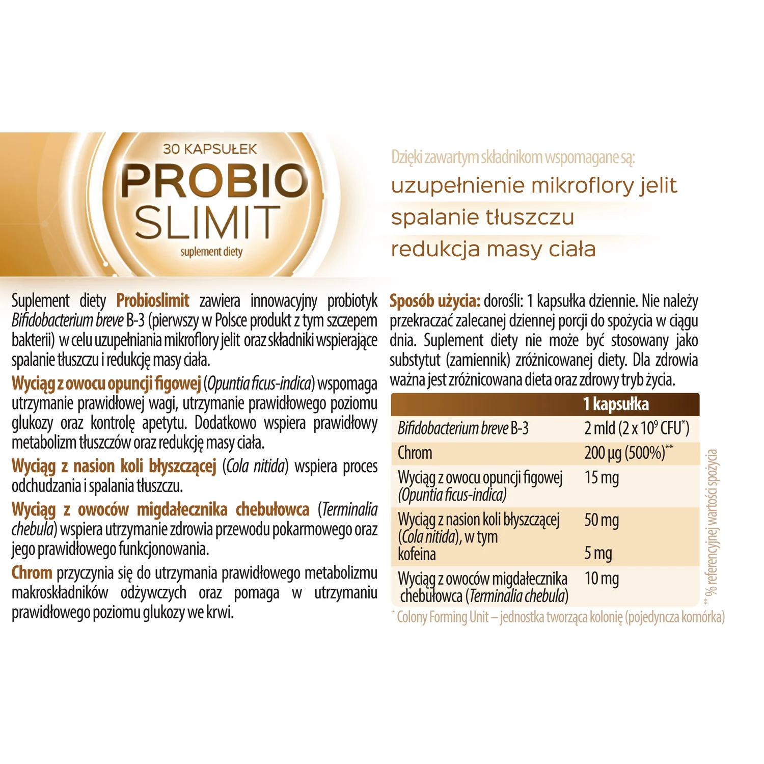 Probioslimit 30 kapsułek twardych