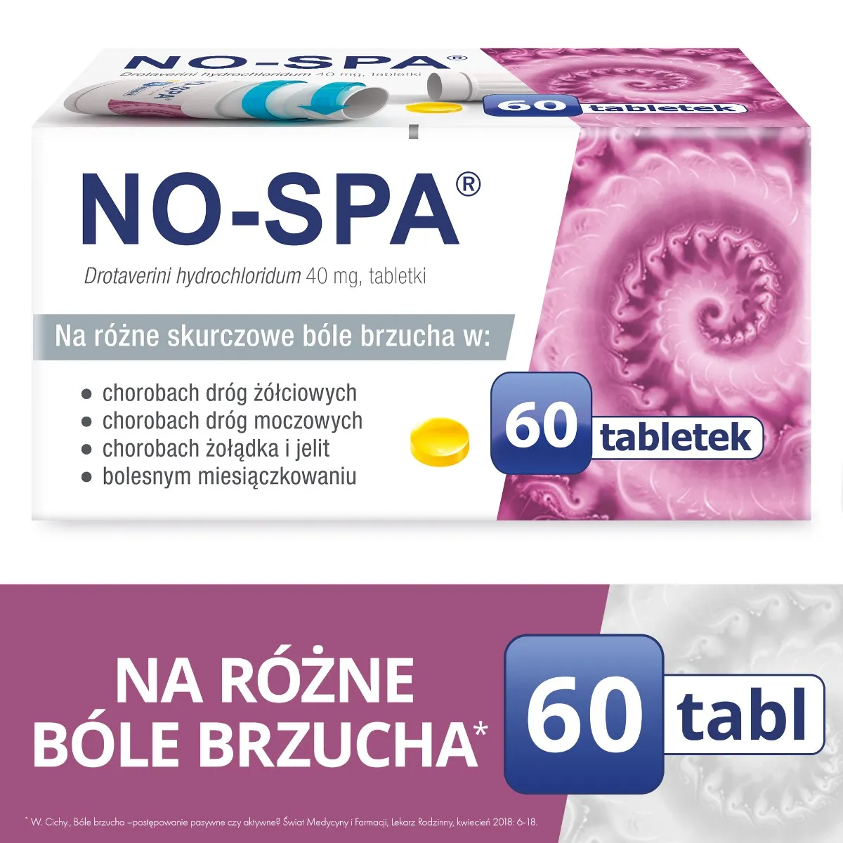 NO-SPA, 40 mg, 60 tabletek 