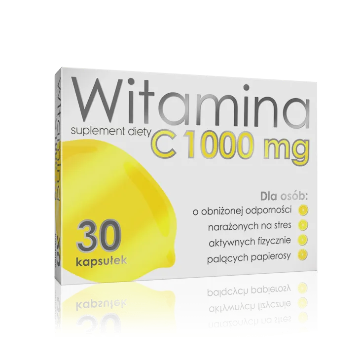 Witamina C 1000 mg, suplement diety, 30 kapsułek