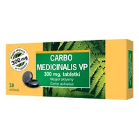 Carbo Medicinalis VP, 300 mg, 20 tabletek