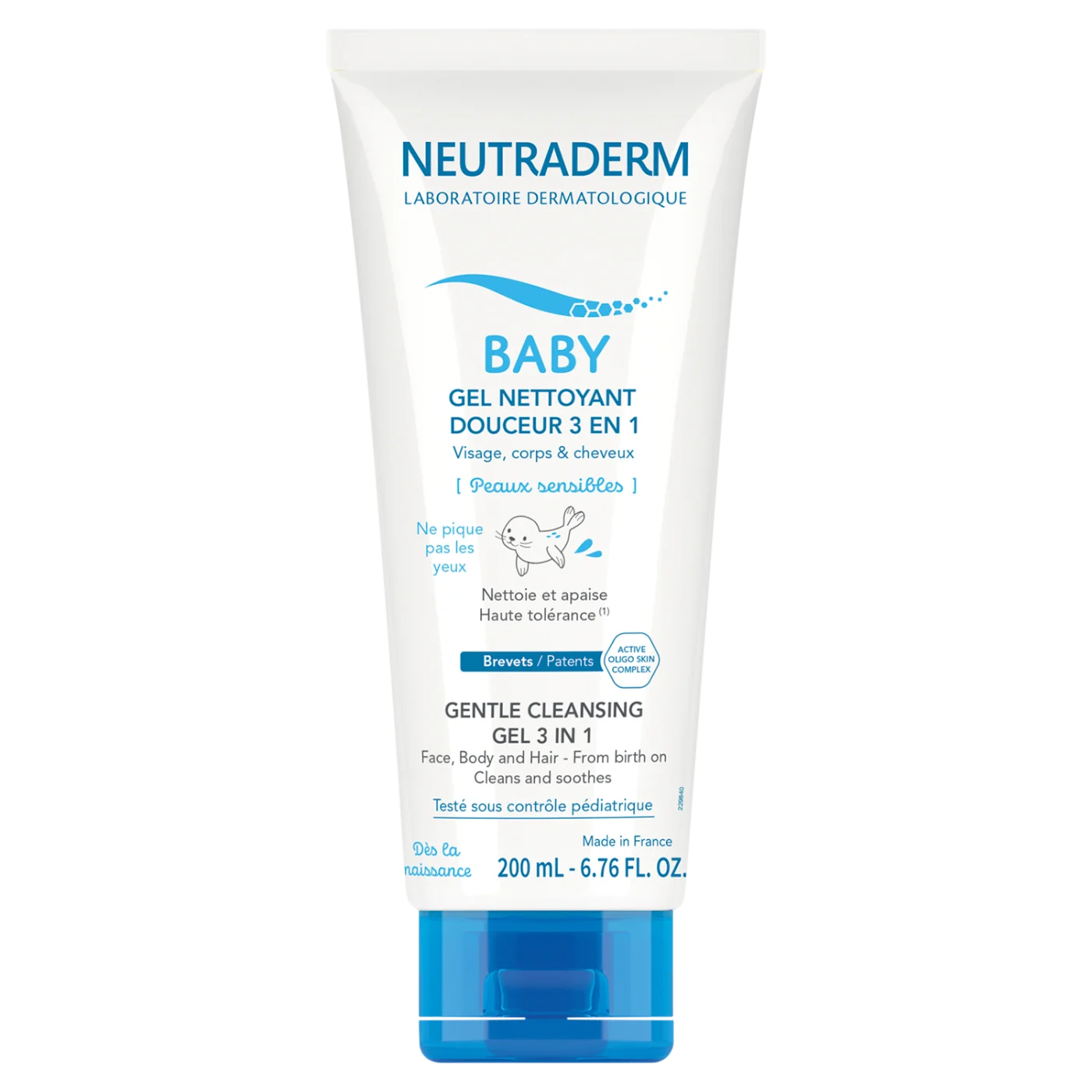 Neutraderm Baby Łagodny żel myjący 3 w 1, 200 ml