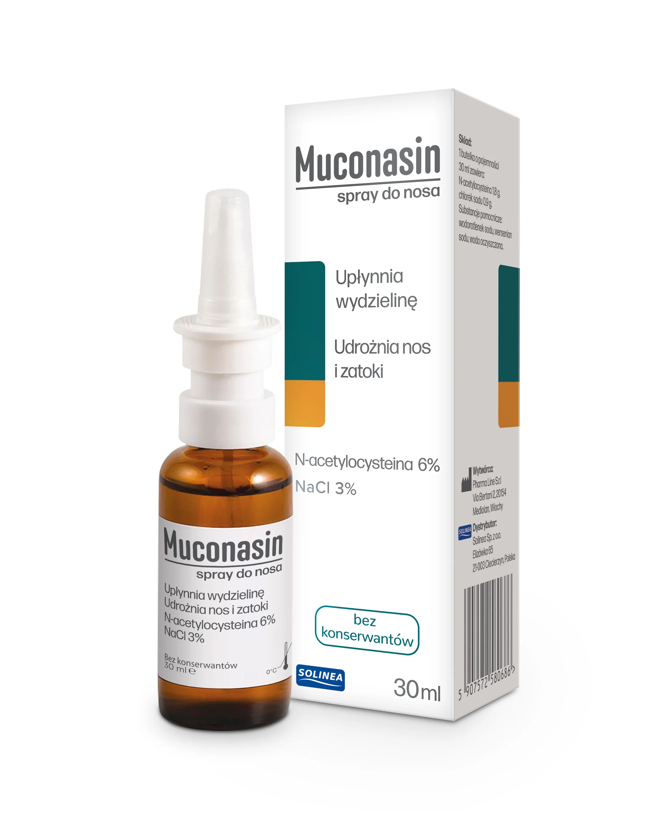 Muconasin spray do nosa, 30 ml