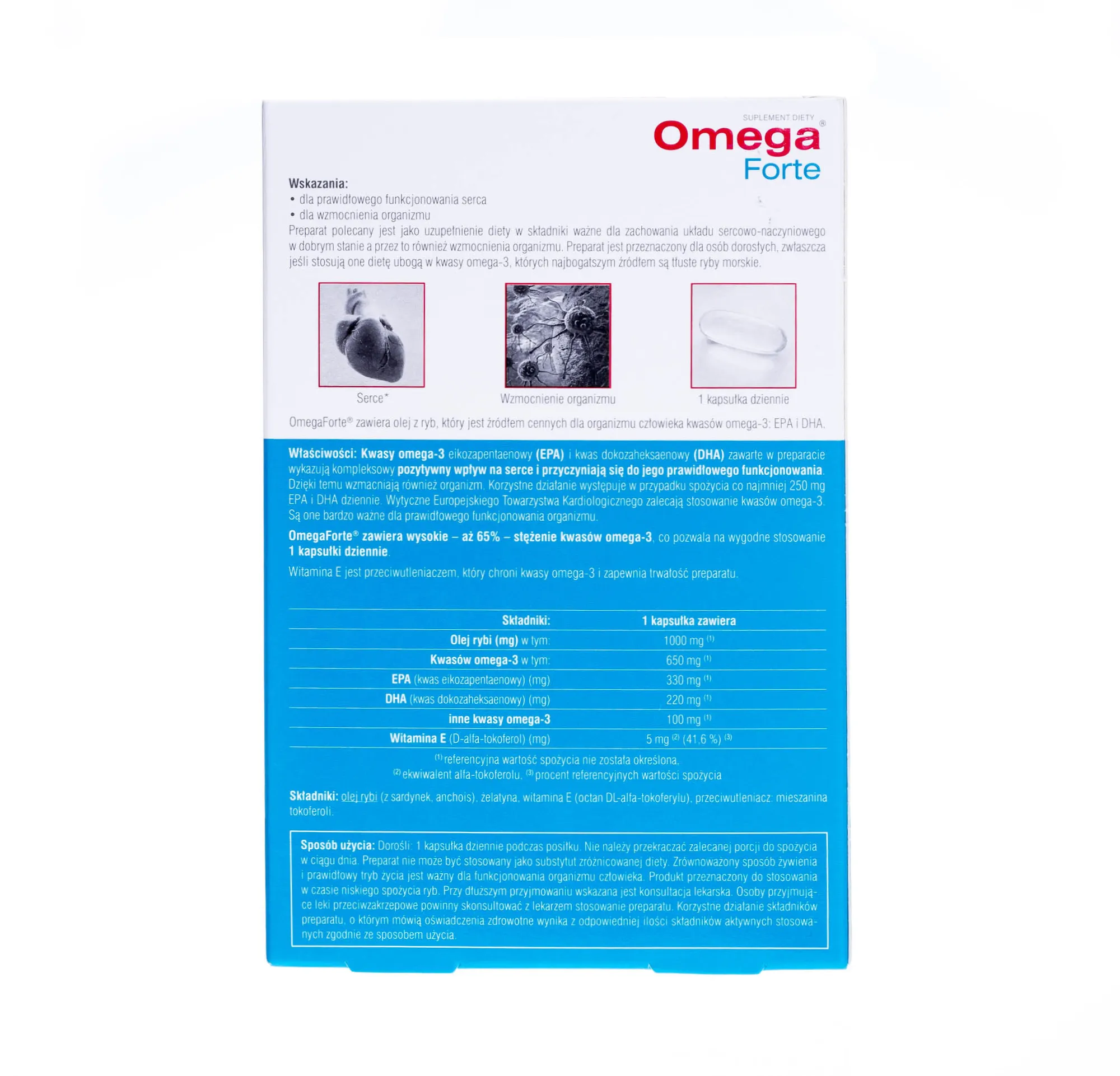 Omega Forte 65% Omega-3, 60 kaps. 