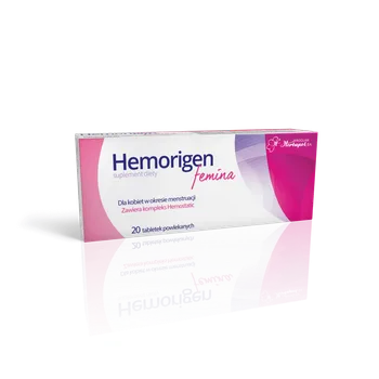 Hemorigen Femina, suplement diety, 20 tabletek 