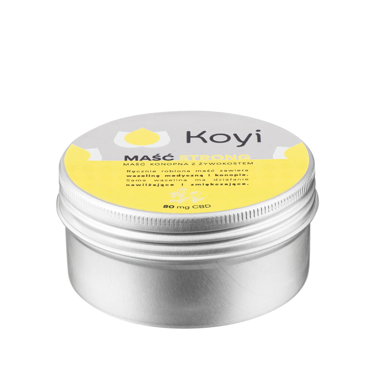 Koyi Maść konopna z żywokostem STRONG z 80 mg CBD 80 ml