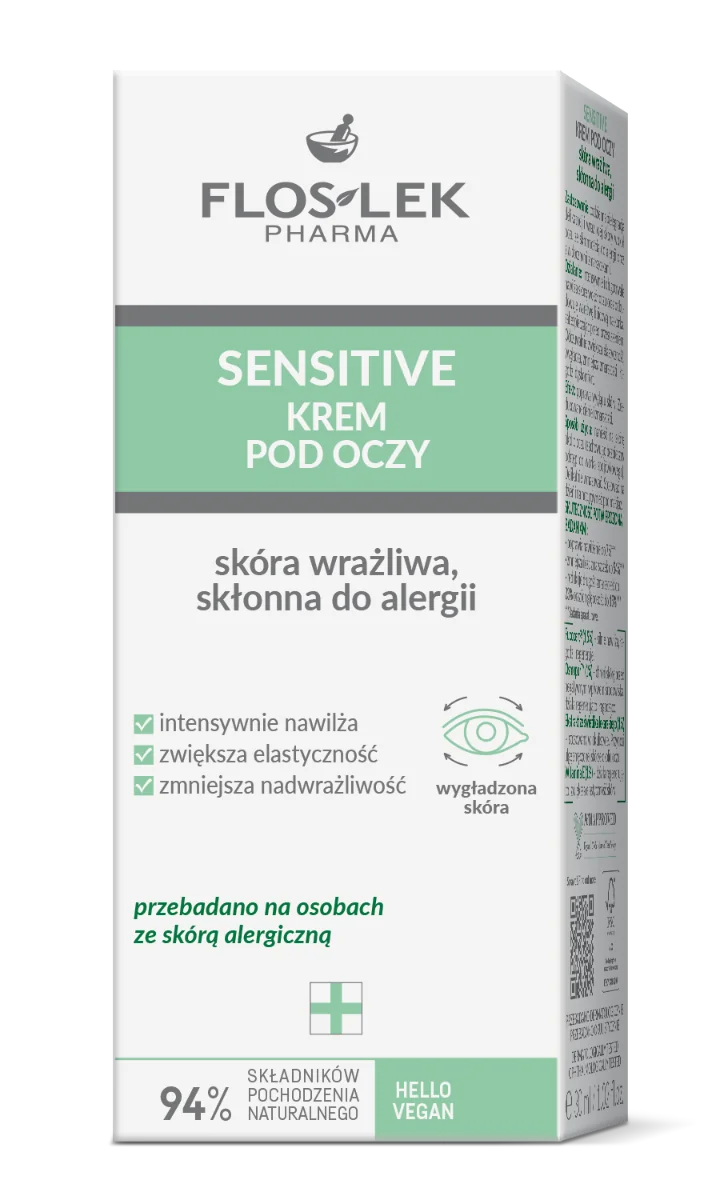 Floslek Sensitive krem pod oczy do skóry wrażliwej, 30 ml