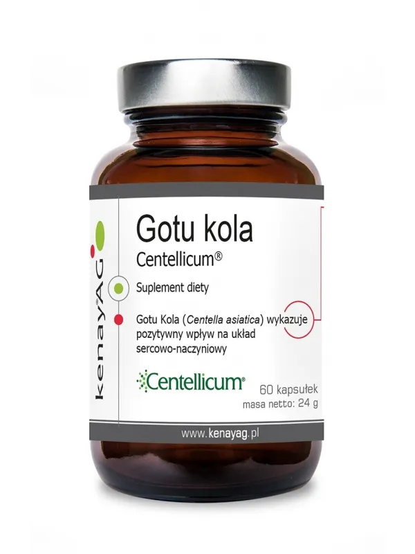 KenayAG, Gotu kola Centellicum, suplement diety, 60 kapsułek