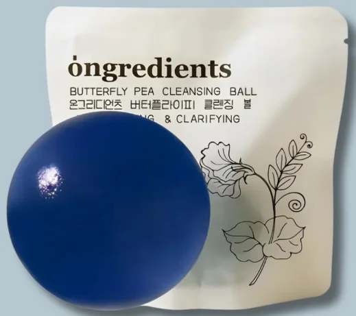 Ongredients Butterfly Pea Cleansing Ball żelowa kula do mycia twarzy i ciała, 110 g
