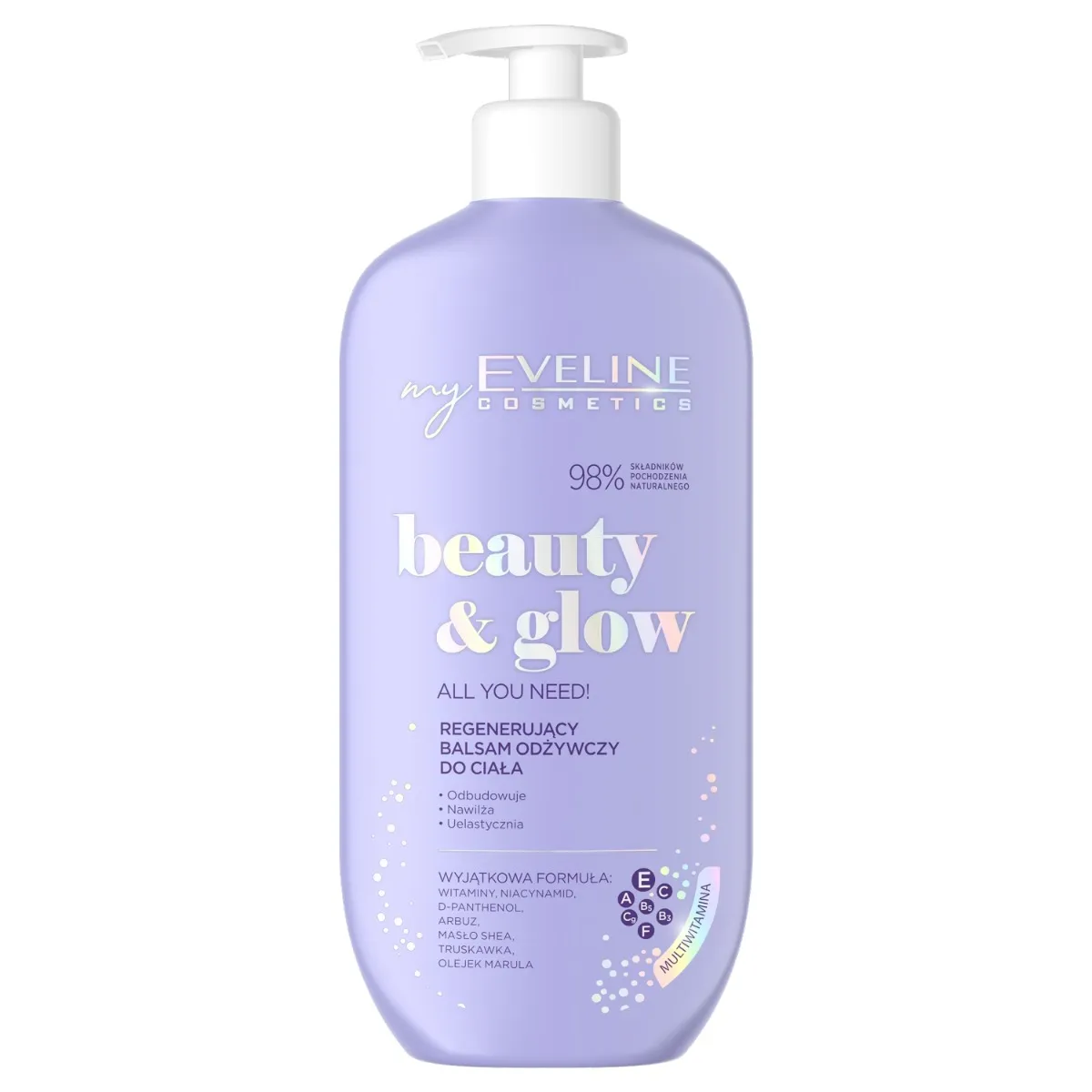 Eveline Cosmetics Beauty & Glow regenerujący balsam odżywczy do ciała, 350 ml