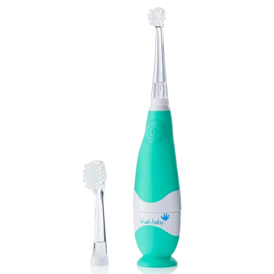 Brush-Baby BabySonic szczoteczka soniczna dla dzieci w wieku 0-3 lat Mint, 1 sztuka