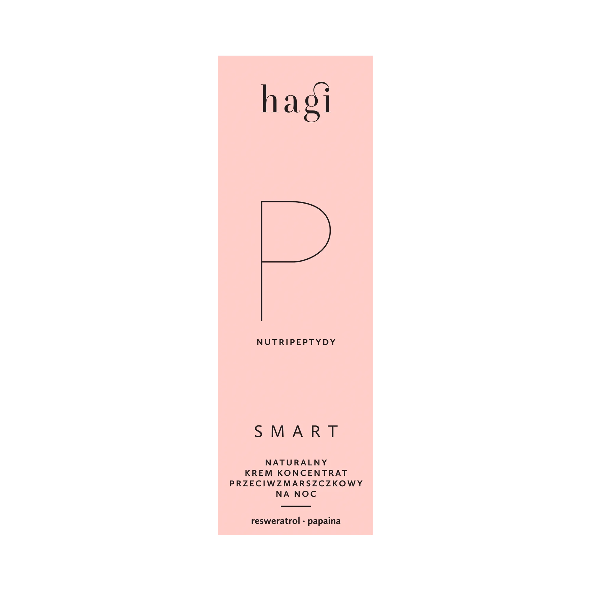Hagi Smart P naturalny krem przeciwzmarszczkowy na noc z nutripeptydami, 50 ml