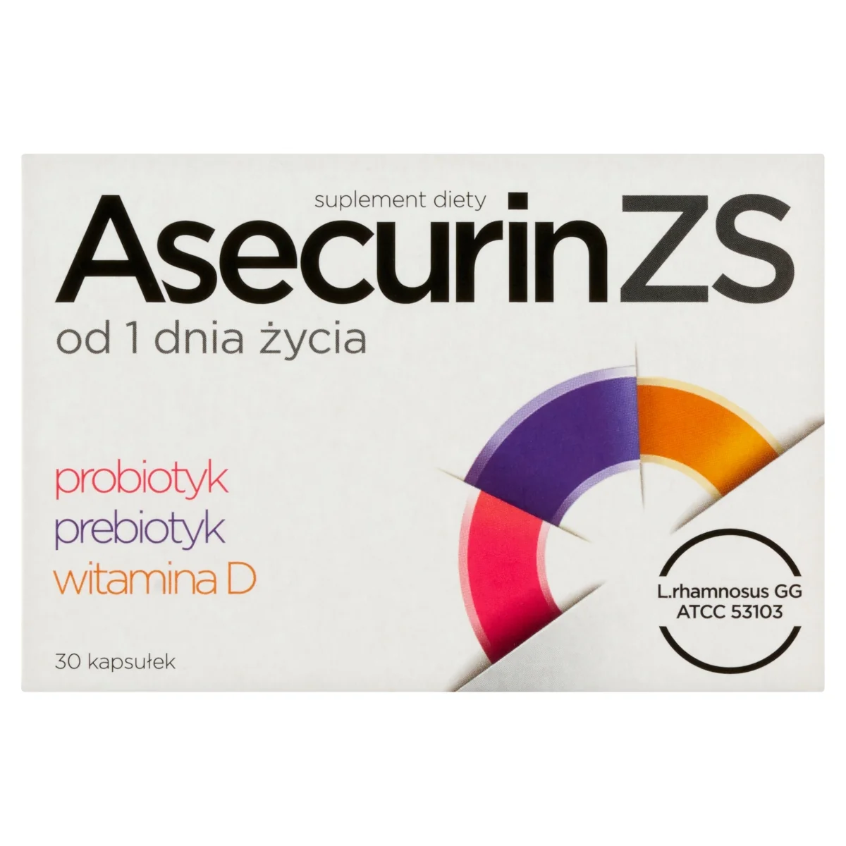Asecurin ZS suplement diety, 30 kapsułek